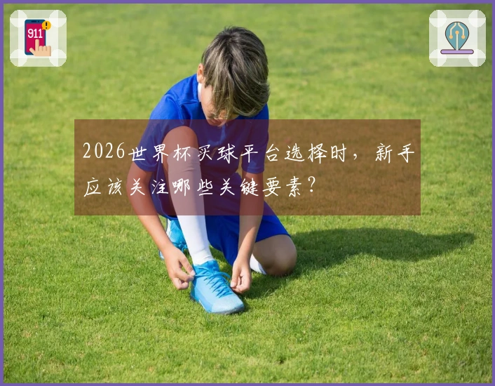 2026世界杯买球平台选择时，新手应该关注哪些关键要素？